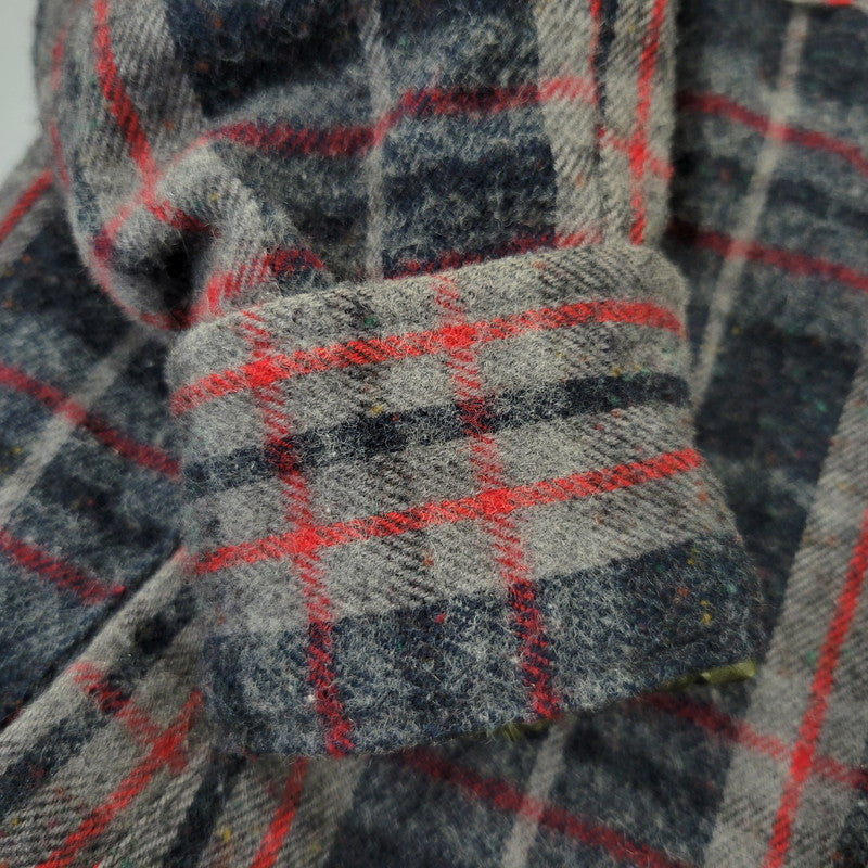 【中古品】【メンズ】 HBNS ハバノス TCF限定 WOOL SHIRT JACKET ウール シャツ ジャケット アウター 142-261029-ya-02-izu サイズ：M カラー：グレー系 万代Net店