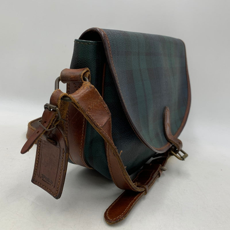 【現状渡し品】【メンズ/レディース】 POLO RALPH LAUREN ポロ・ラルフローレン SHOULDER BAG カバン ショルダーバッグ 188-261025-ms-02-izu カラー：グリーン 万代Net店