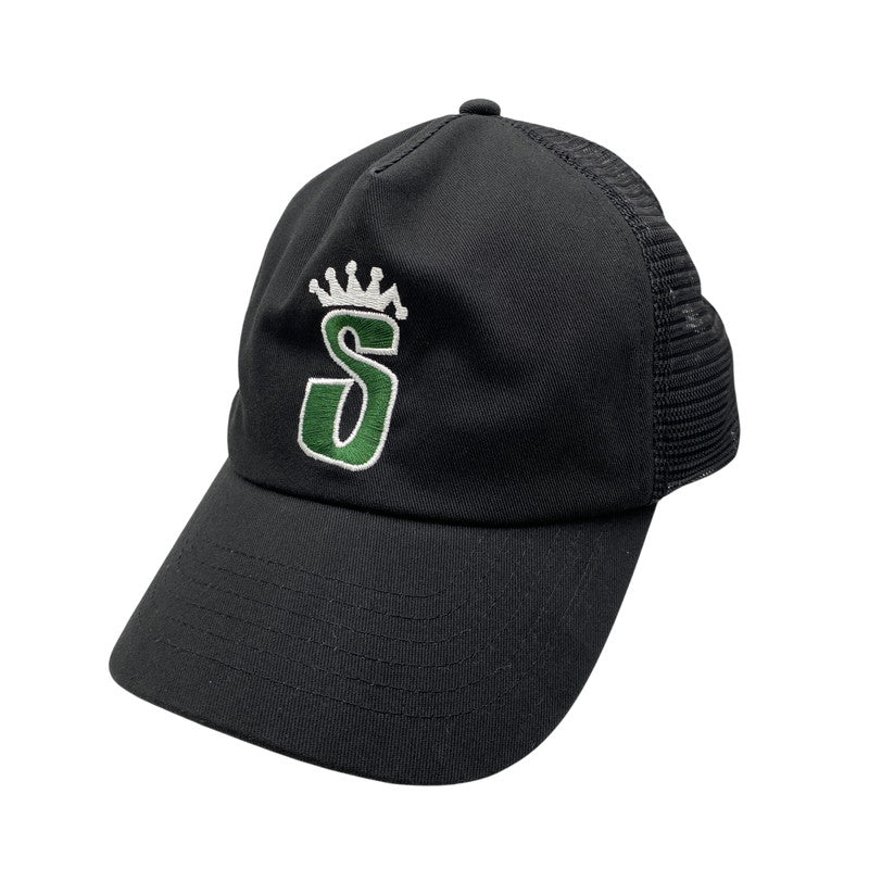 【中古品】【メンズ/レディース】 STUSSY ステューシー 1311170 TRUCKER S CROWN SNAPBACK トラッカー エスクラウン スナップバック キャップ 帽子 185-261024-ms-17-izu サイズ：F カラー：ブラック 万代Net店