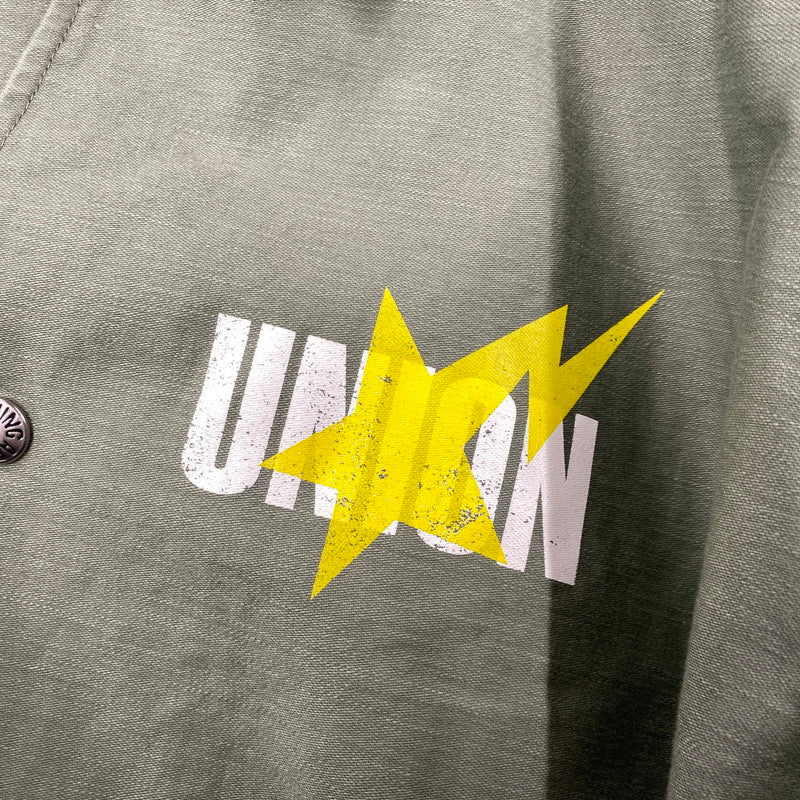 【中古品】【メンズ】 A BATHING APE アベイシングエイプ×UNION 001LJJ731906C WASHED COACH JACKET ウォッシュド コーチ ジャケット アウター 142-261027-yn-08-izu サイズ：M カラー：オリーブ 万代Net店