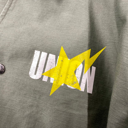 【中古品】【メンズ】 A BATHING APE アベイシングエイプ×UNION 001LJJ731906C WASHED COACH JACKET ウォッシュド コーチ ジャケット アウター 142-261027-yn-08-izu サイズ：M カラー：オリーブ 万代Net店