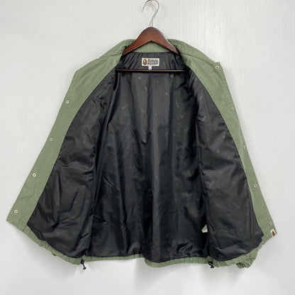 【中古品】【メンズ】 A BATHING APE アベイシングエイプ×UNION 001LJJ731906C WASHED COACH JACKET ウォッシュド コーチ ジャケット アウター 142-261027-yn-08-izu サイズ：M カラー：オリーブ 万代Net店