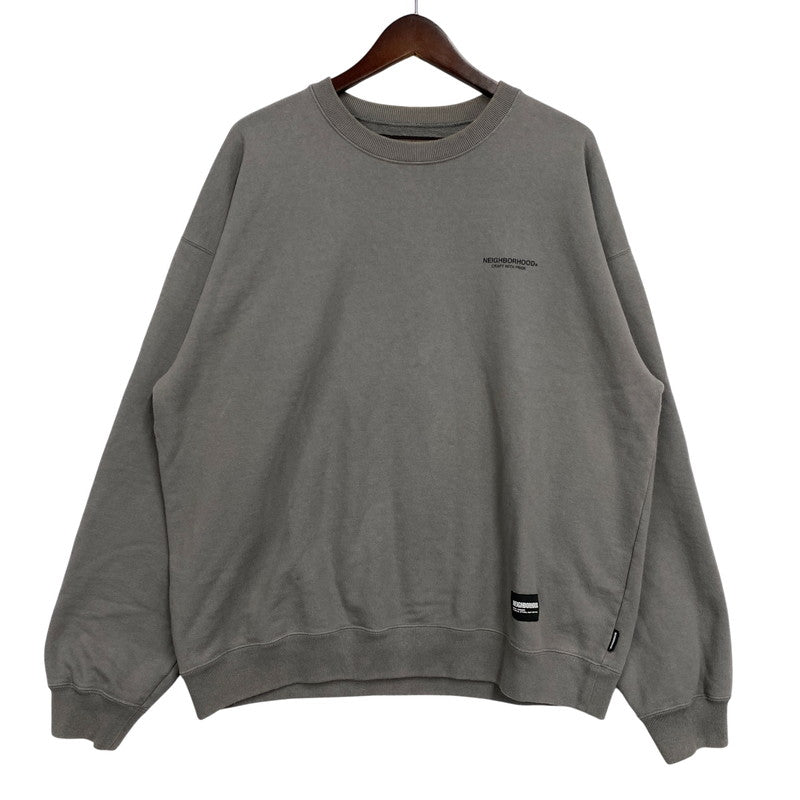 【中古品】【メンズ】 NEIGHBORHOOD ネイバーフッド 242FPNH-CSM01 CLASSIC SWEAT SHIRT LS クラシック スウェット シャツ トップス 142-261027-yn-06-izu サイズ：L カラー：グレー系 万代Net店