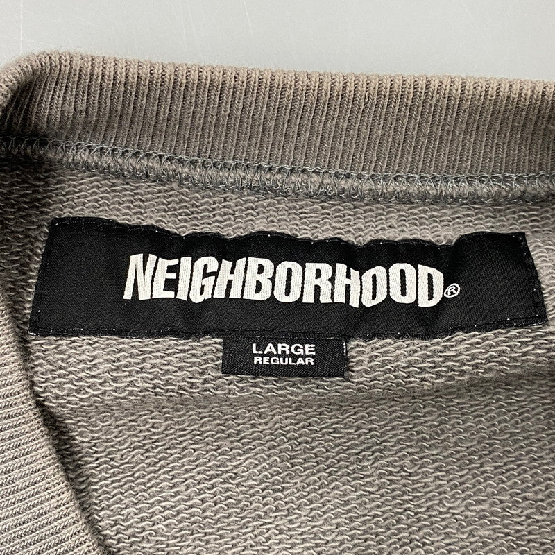 【中古品】【メンズ】 NEIGHBORHOOD ネイバーフッド 242FPNH-CSM01 CLASSIC SWEAT SHIRT LS クラシック スウェット シャツ トップス 142-261027-yn-06-izu サイズ：L カラー：グレー系 万代Net店