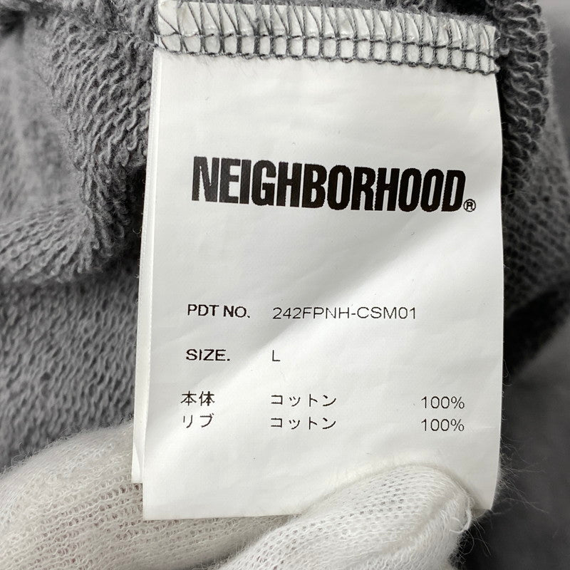 【中古品】【メンズ】 NEIGHBORHOOD ネイバーフッド 242FPNH-CSM01 CLASSIC SWEAT SHIRT LS クラシック スウェット シャツ トップス 142-261027-yn-06-izu サイズ：L カラー：グレー系 万代Net店