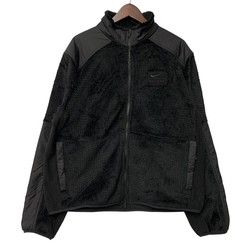 【中古品】【メンズ】 STUSSY ステューシー×NIKE ナイキ HQ8524-010 25AW FULL ZIP FLEECE フル ジップ フリース アウター 142-261022-yn-02-izu サイズ：L カラー：ブラック 万代Net店