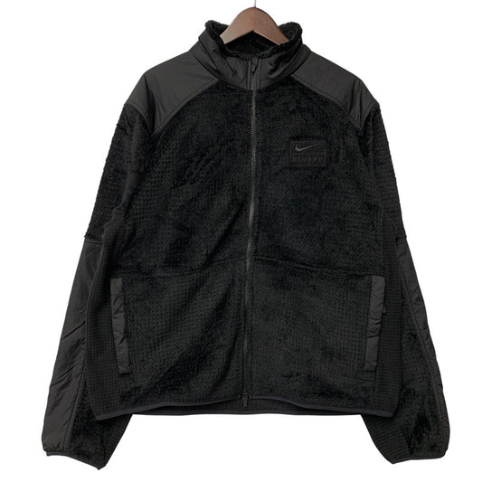 【中古品】【メンズ】 STUSSY ステューシー×NIKE ナイキ HQ8524-010 25AW FULL ZIP FLEECE フル ジップ フリース アウター 142-261022-yn-02-izu サイズ：L カラー：ブラック 万代Net店