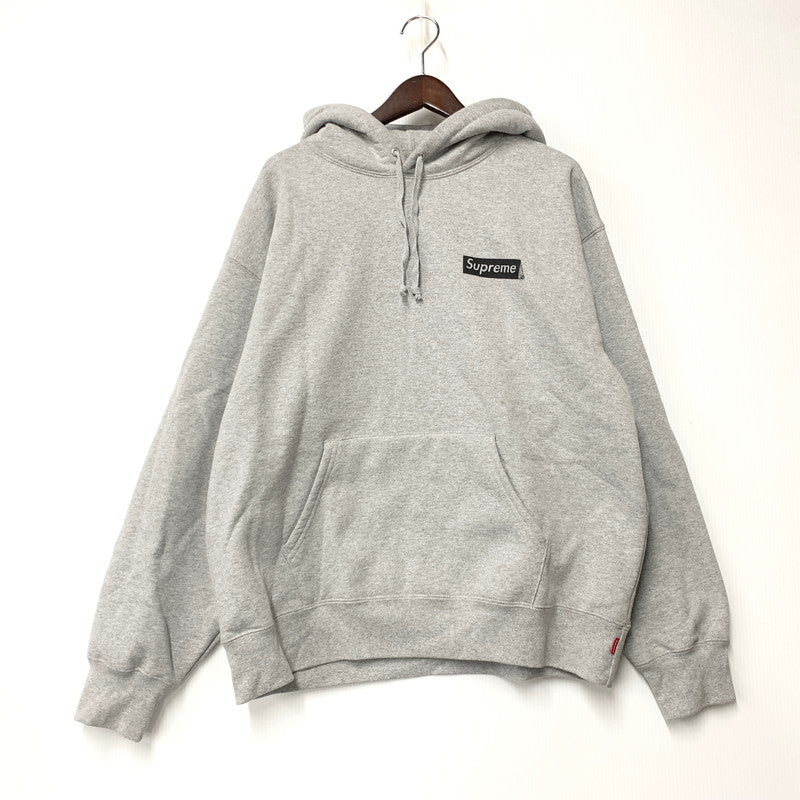 【中古品】【メンズ】 SUPREME シュプリーム 25AW PRESIDENT HOODED SWEATSHIRT プレジデント フーデッド スウェットシャツ トップス 長袖 149-261027-ya-07-izu サイズ：L カラー：グレー 万代Net店
