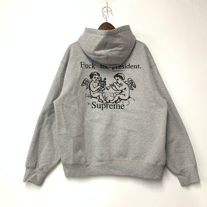【中古品】【メンズ】 SUPREME シュプリーム 25AW PRESIDENT HOODED SWEATSHIRT プレジデント フーデッド スウェットシャツ トップス 長袖 149-261027-ya-07-izu サイズ：L カラー：グレー 万代Net店