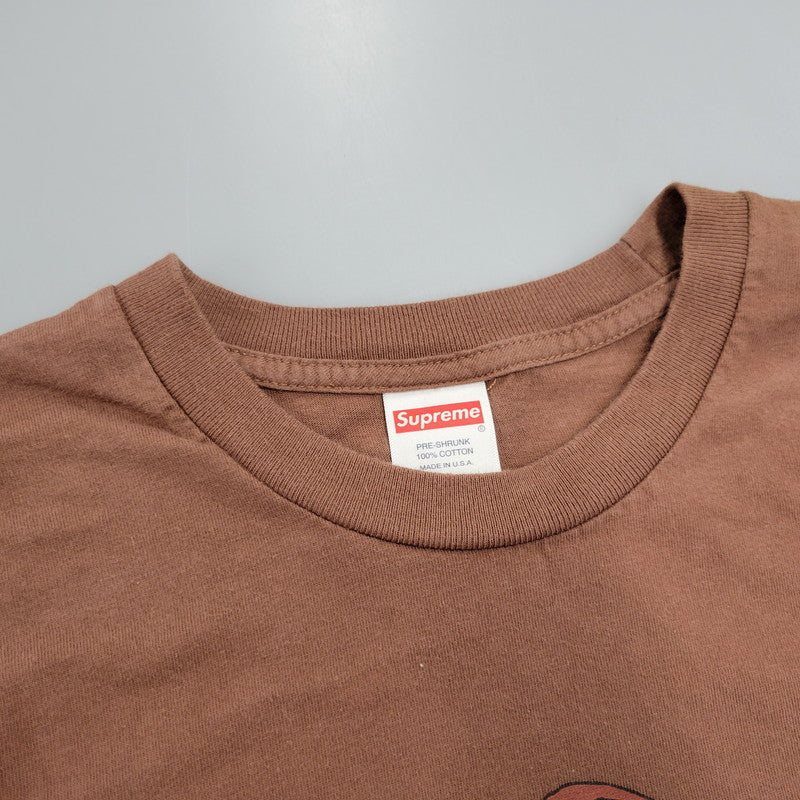 【中古品】【メンズ】 SUPREME シュプリーム 22SS AEON FLUX LS TEE イーオン フラックス ロングスリーブ Tシャツ トップス 長袖 149-261023-cs-10-izu サイズ：XL カラー：ブラウン 万代Net店