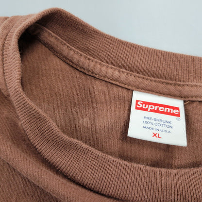 【中古品】【メンズ】 SUPREME シュプリーム 22SS AEON FLUX LS TEE イーオン フラックス ロングスリーブ Tシャツ トップス 長袖 149-261023-cs-10-izu サイズ：XL カラー：ブラウン 万代Net店