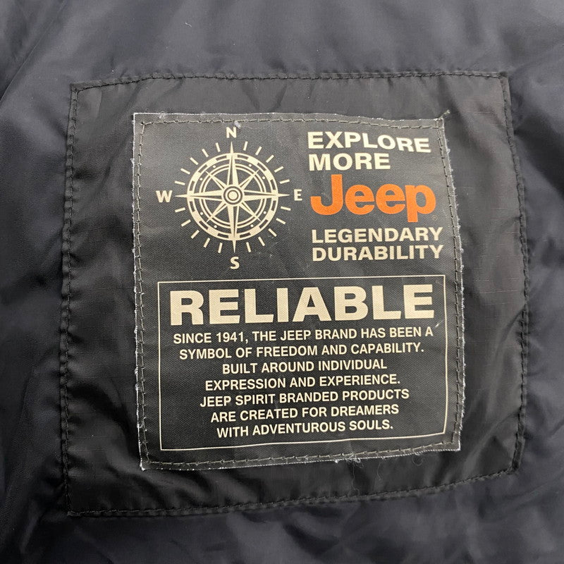 【中古品】【メンズ】 JEEP ジープ 4XE DOWN JACKET ダウン ジャケット アウター 146-261022-kh-08-izu サイズ：S(90) カラー：ブラック 万代Net店