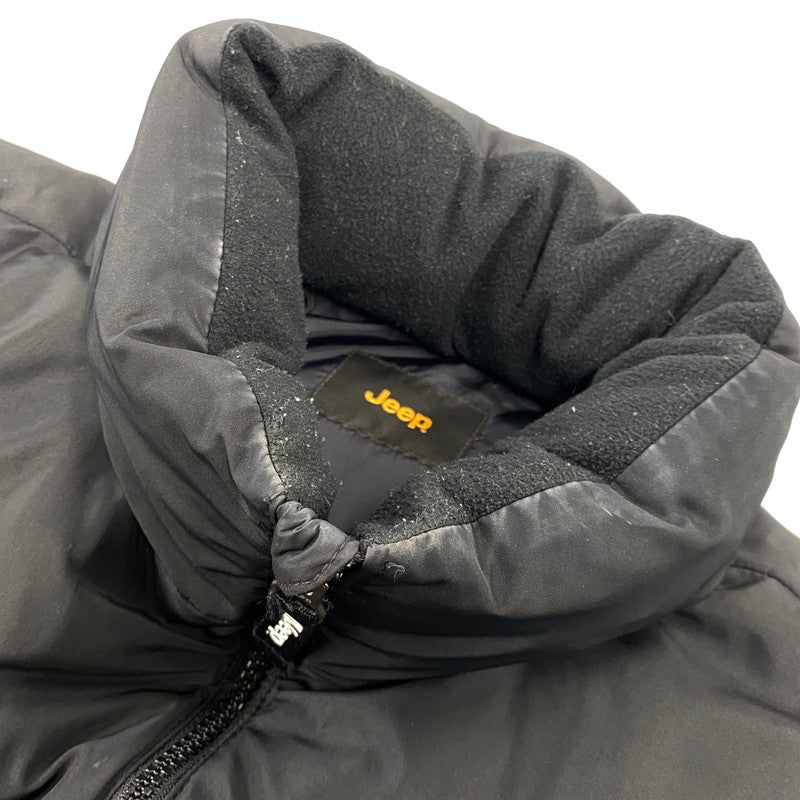 【中古品】【メンズ】 JEEP ジープ 4XE DOWN JACKET ダウン ジャケット アウター 146-261022-kh-08-izu サイズ：S(90) カラー：ブラック 万代Net店