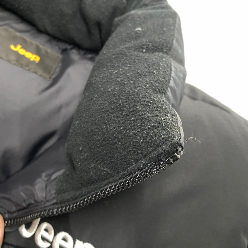 【中古品】【メンズ】 JEEP ジープ 4XE DOWN JACKET ダウン ジャケット アウター 146-261022-kh-08-izu サイズ：S(90) カラー：ブラック 万代Net店