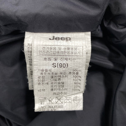【中古品】【メンズ】 JEEP ジープ 4XE DOWN JACKET ダウン ジャケット アウター 146-261022-kh-08-izu サイズ：S(90) カラー：ブラック 万代Net店