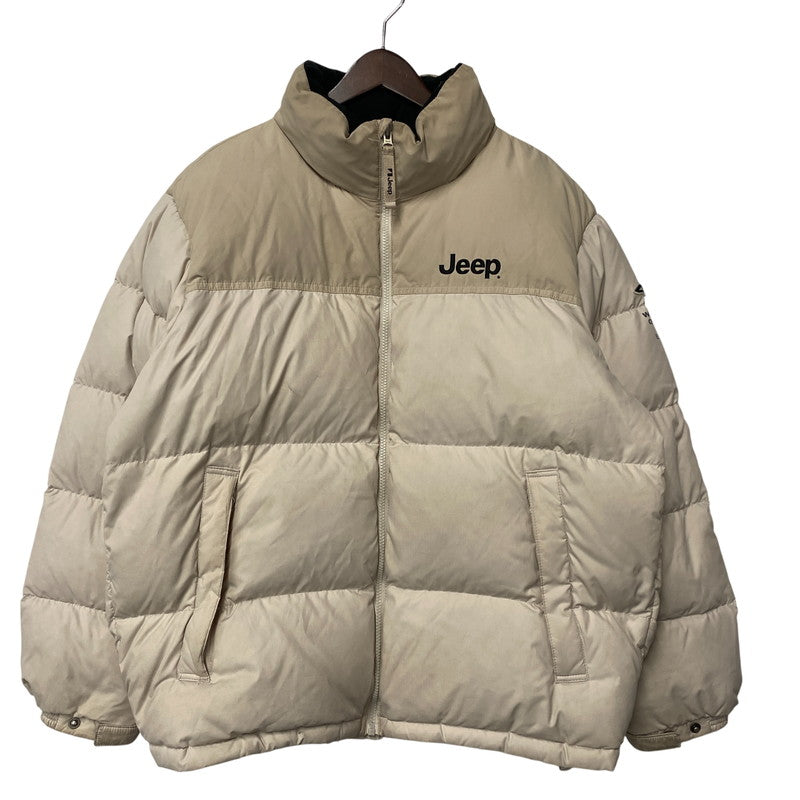 【中古品】【メンズ】 JEEP ジープ 4XE DOWN JACKET ダウン ジャケット アウター 146-261022-kh-09-izu サイズ：XL(105) カラー：ベージュ 万代Net店