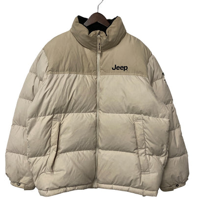【中古品】【メンズ】 JEEP ジープ 4XE DOWN JACKET ダウン ジャケット アウター 146-261022-kh-09-izu サイズ：XL(105) カラー：ベージュ 万代Net店