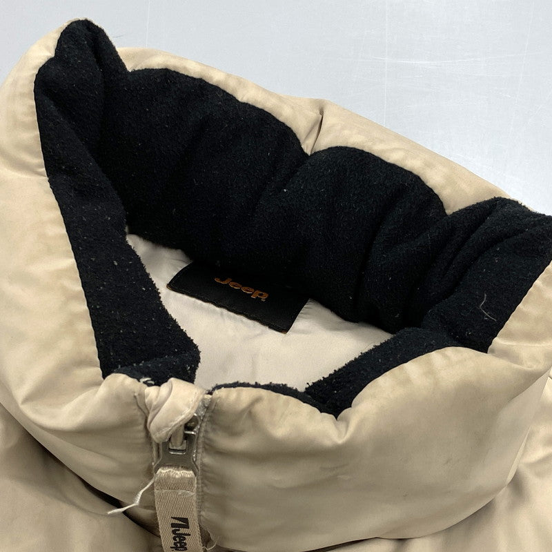 【中古品】【メンズ】 JEEP ジープ 4XE DOWN JACKET ダウン ジャケット アウター 146-261022-kh-09-izu サイズ：XL(105) カラー：ベージュ 万代Net店