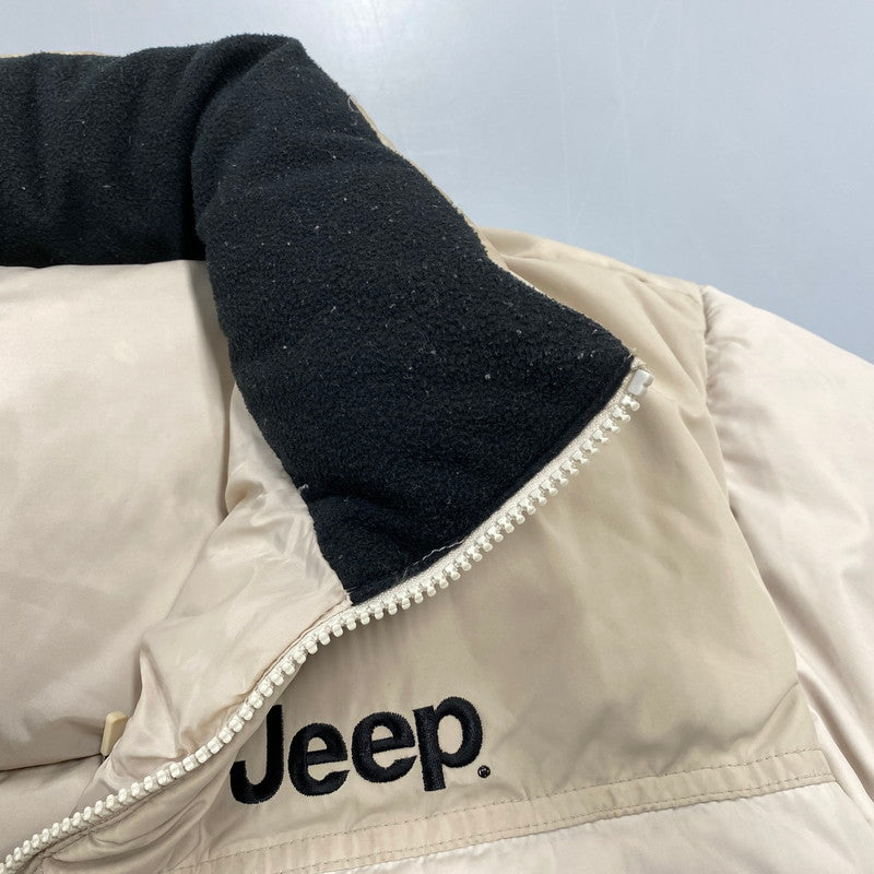 【中古品】【メンズ】 JEEP ジープ 4XE DOWN JACKET ダウン ジャケット アウター 146-261022-kh-09-izu サイズ：XL(105) カラー：ベージュ 万代Net店