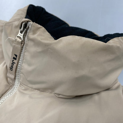 【中古品】【メンズ】 JEEP ジープ 4XE DOWN JACKET ダウン ジャケット アウター 146-261022-kh-09-izu サイズ：XL(105) カラー：ベージュ 万代Net店