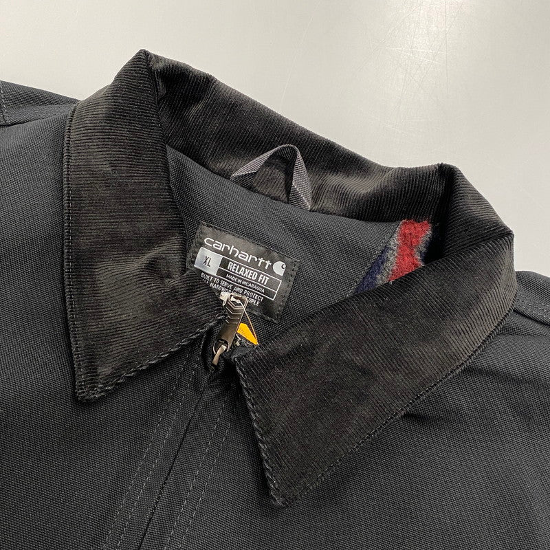【中古美品】【メンズ】 CARHARTT カーハート 103828 BLK BLANKET-LINED DETROIT JACKET ブランケット ライニング デトロイトジャケット アウター 146-261022-kh-07-izu サイズ：XL カラー：ブラック 万代Net店