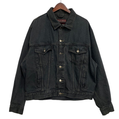 【中古品】【メンズ】 WRANGLER HERO ラングラー ヒーロー 後染め BLACK DDENIM JACKET ブラック デニム ジャケット アウター 146-261027-yn-03-izu サイズ：L カラー：ブラック 万代Net店