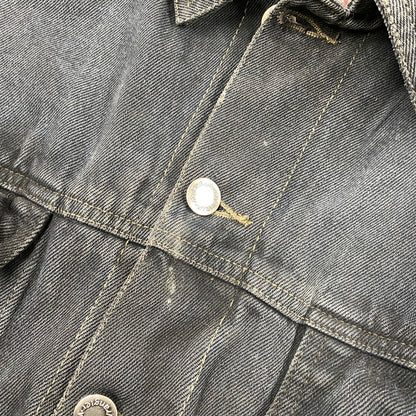 【中古品】【メンズ】 WRANGLER HERO ラングラー ヒーロー 後染め BLACK DDENIM JACKET ブラック デニム ジャケット アウター 146-261027-yn-03-izu サイズ：L カラー：ブラック 万代Net店