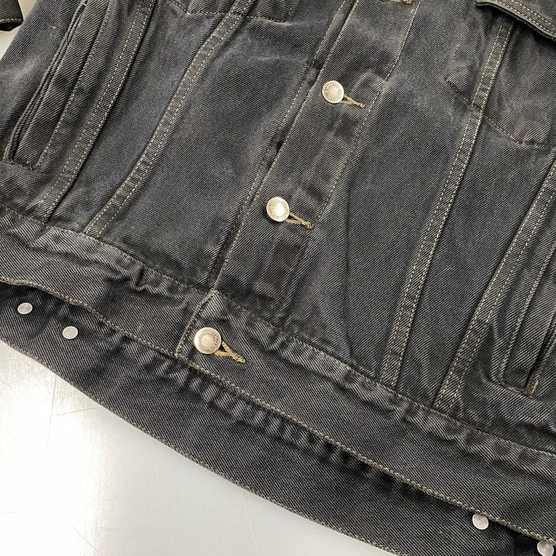 【中古品】【メンズ】 WRANGLER HERO ラングラー ヒーロー 後染め BLACK DDENIM JACKET ブラック デニム ジャケット アウター 146-261027-yn-03-izu サイズ：L カラー：ブラック 万代Net店