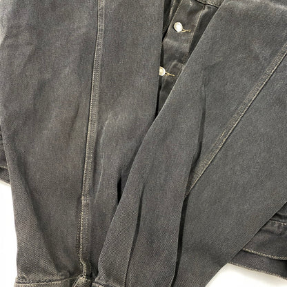 【中古品】【メンズ】 WRANGLER HERO ラングラー ヒーロー 後染め BLACK DDENIM JACKET ブラック デニム ジャケット アウター 146-261027-yn-03-izu サイズ：L カラー：ブラック 万代Net店
