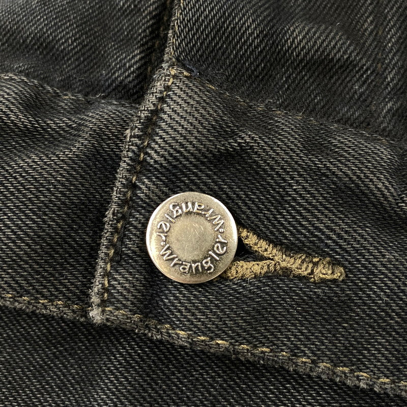 【中古品】【メンズ】 WRANGLER HERO ラングラー ヒーロー 後染め BLACK DDENIM JACKET ブラック デニム ジャケット アウター 146-261027-yn-03-izu サイズ：L カラー：ブラック 万代Net店