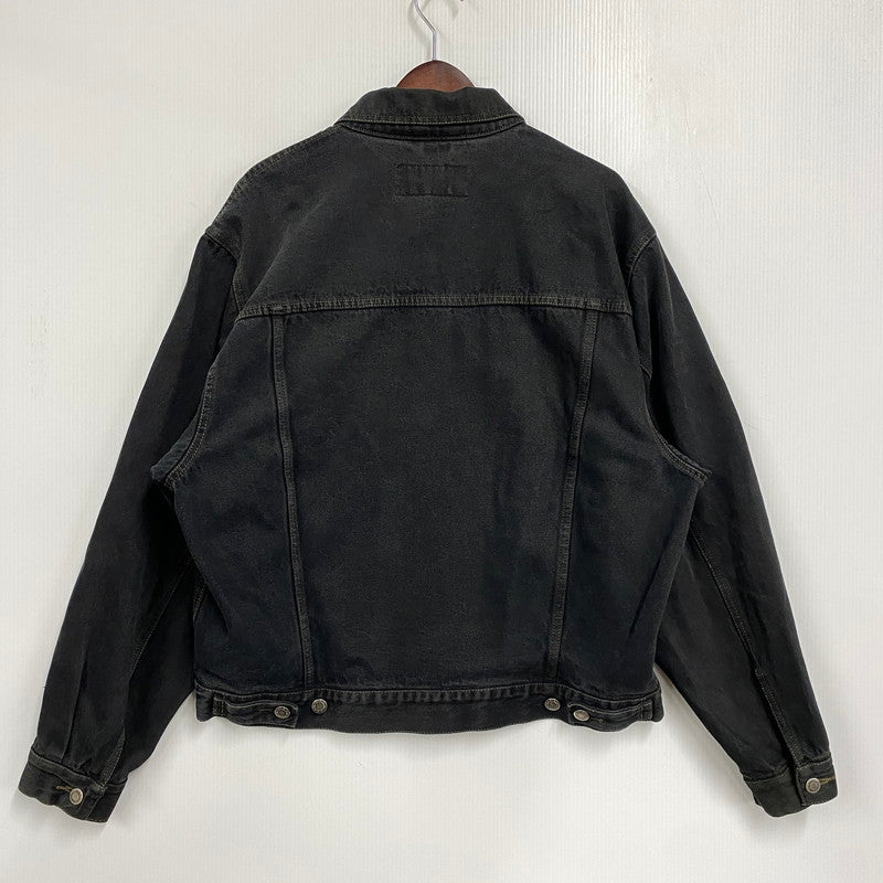 【中古品】【メンズ】 WRANGLER HERO ラングラー ヒーロー 後染め BLACK DDENIM JACKET ブラック デニム ジャケット アウター 146-261027-yn-03-izu サイズ：L カラー：ブラック 万代Net店