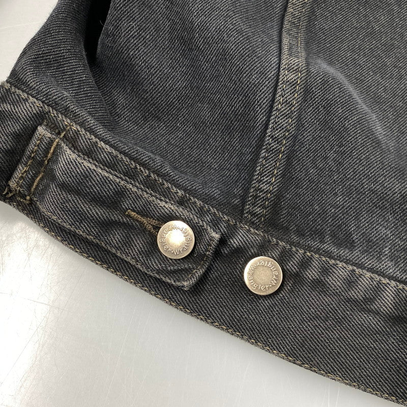 【中古品】【メンズ】 WRANGLER HERO ラングラー ヒーロー 後染め BLACK DDENIM JACKET ブラック デニム ジャケット アウター 146-261027-yn-03-izu サイズ：L カラー：ブラック 万代Net店
