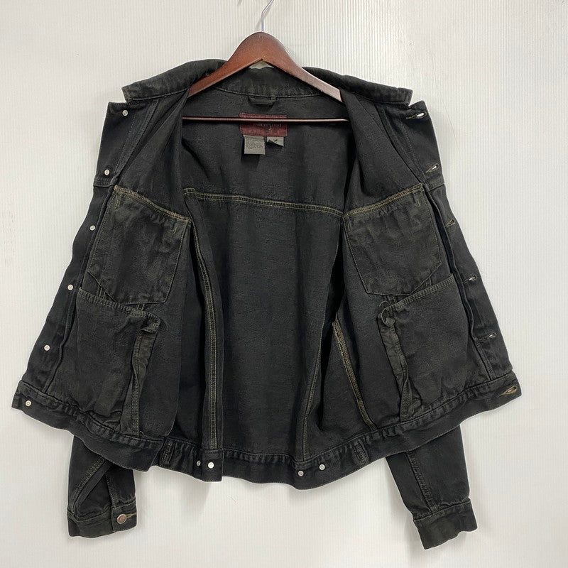 【中古品】【メンズ】 WRANGLER HERO ラングラー ヒーロー 後染め BLACK DDENIM JACKET ブラック デニム ジャケット アウター 146-261027-yn-03-izu サイズ：L カラー：ブラック 万代Net店