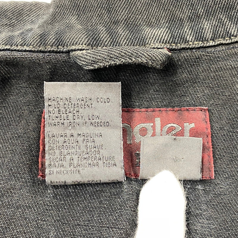 【中古品】【メンズ】 WRANGLER HERO ラングラー ヒーロー 後染め BLACK DDENIM JACKET ブラック デニム ジャケット アウター 146-261027-yn-03-izu サイズ：L カラー：ブラック 万代Net店