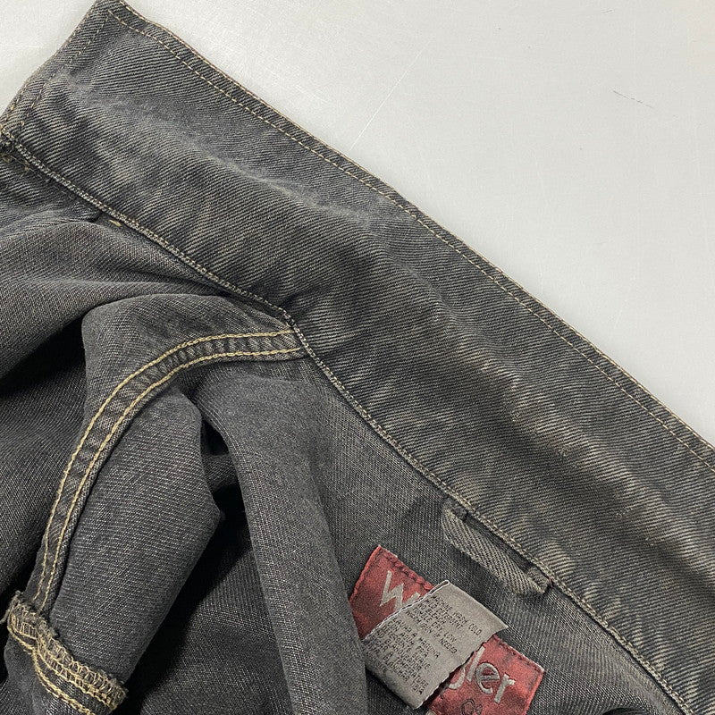 【中古品】【メンズ】 WRANGLER HERO ラングラー ヒーロー 後染め BLACK DDENIM JACKET ブラック デニム ジャケット アウター 146-261027-yn-03-izu サイズ：L カラー：ブラック 万代Net店