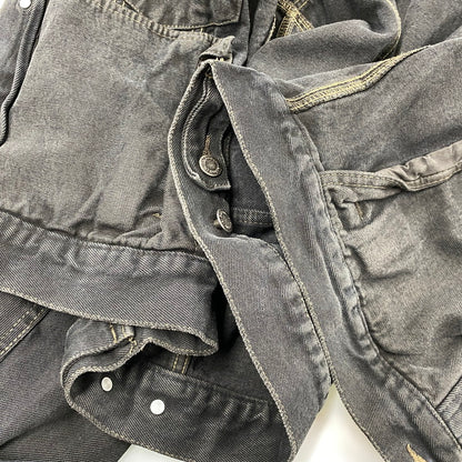 【中古品】【メンズ】 WRANGLER HERO ラングラー ヒーロー 後染め BLACK DDENIM JACKET ブラック デニム ジャケット アウター 146-261027-yn-03-izu サイズ：L カラー：ブラック 万代Net店