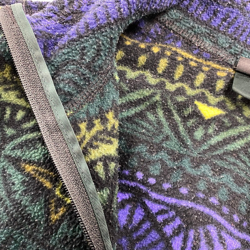 【中古品】【キッズ】 PATAGONIA パタゴニア USA製 AZTEC HALF ZIP SYNCHILLA JACKET アズテック ハーフジップ シンチラ ジャケット アウター 173-261022-kh-10-izu サイズ：KID'S 8 カラー：マルチ 万代Net店