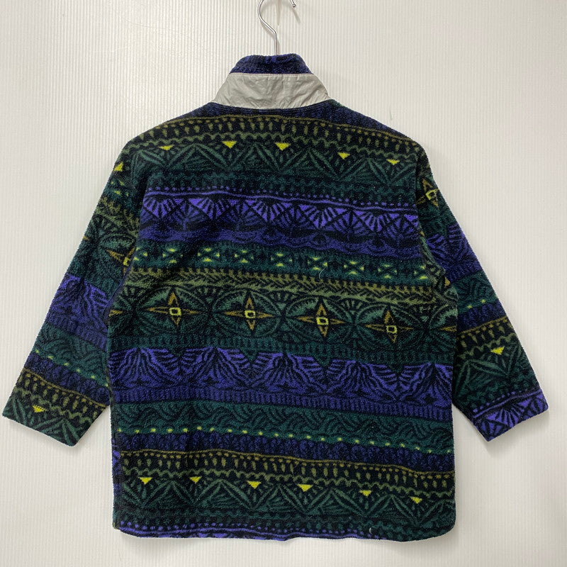 【中古品】【キッズ】 PATAGONIA パタゴニア USA製 AZTEC HALF ZIP SYNCHILLA JACKET アズテック ハーフジップ シンチラ ジャケット アウター 173-261022-kh-10-izu サイズ：KID'S 8 カラー：マルチ 万代Net店