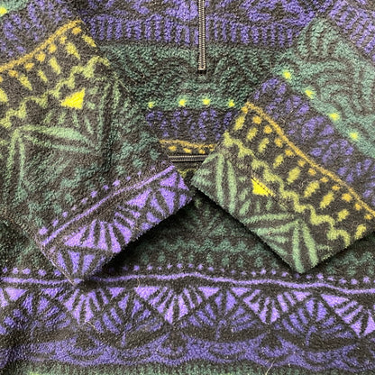 【中古品】【キッズ】 PATAGONIA パタゴニア USA製 AZTEC HALF ZIP SYNCHILLA JACKET アズテック ハーフジップ シンチラ ジャケット アウター 173-261022-kh-10-izu サイズ：KID'S 8 カラー：マルチ 万代Net店