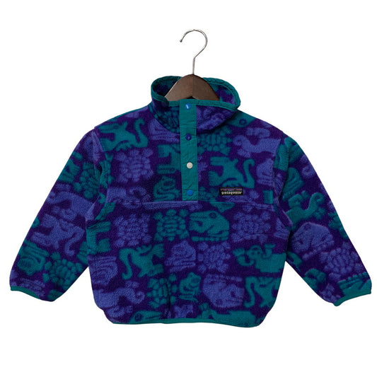 【中古品】【キッズ】 PATAGONIA パタゴニア USA製 MONSTER PATTERN SYNCHILLA SNAP T モンスター パターン シンチラ スナップT アウター 173-261022-yn-04-izu サイズ：KID'S6 カラー：マルチ 万代Net店