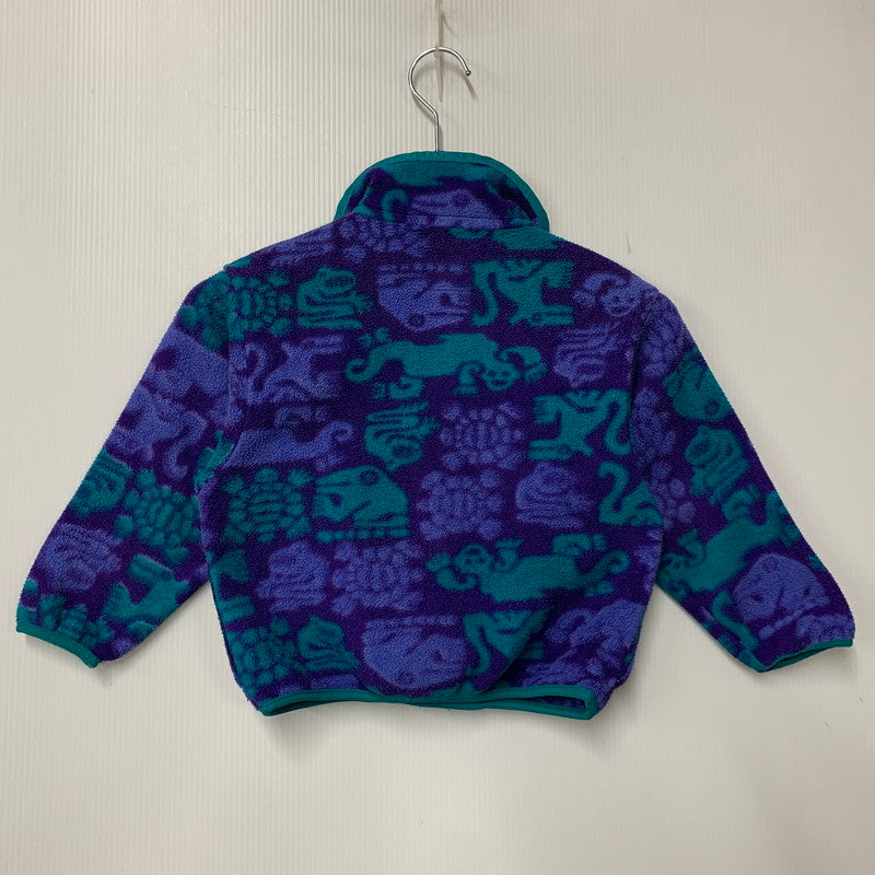 【中古品】【キッズ】 PATAGONIA パタゴニア USA製 MONSTER PATTERN SYNCHILLA SNAP T モンスター パターン シンチラ スナップT アウター 173-261022-yn-04-izu サイズ：KID'S6 カラー：マルチ 万代Net店