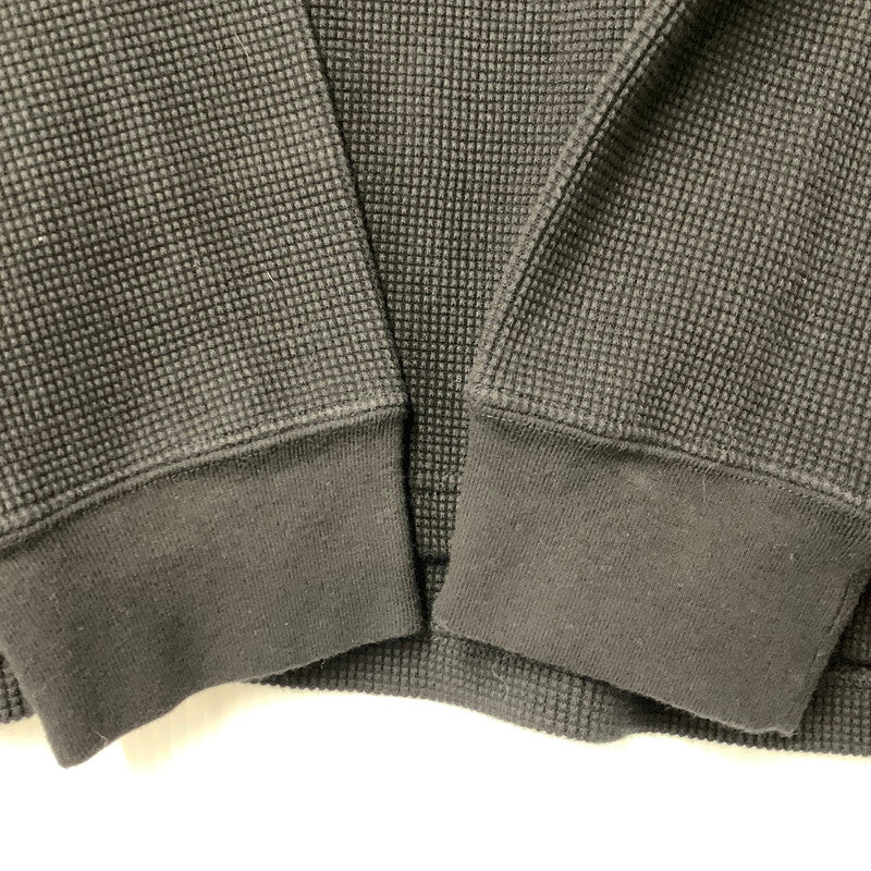 【中古品】【メンズ】 SUPREME シュプリーム 18AW PANEL STRIPE WAFFLE THERMAL パネル ストライプ ワッフル サーマル トップス 長袖 149-261027-ya-03-izu サイズ：M カラー：ブラック 万代Net店