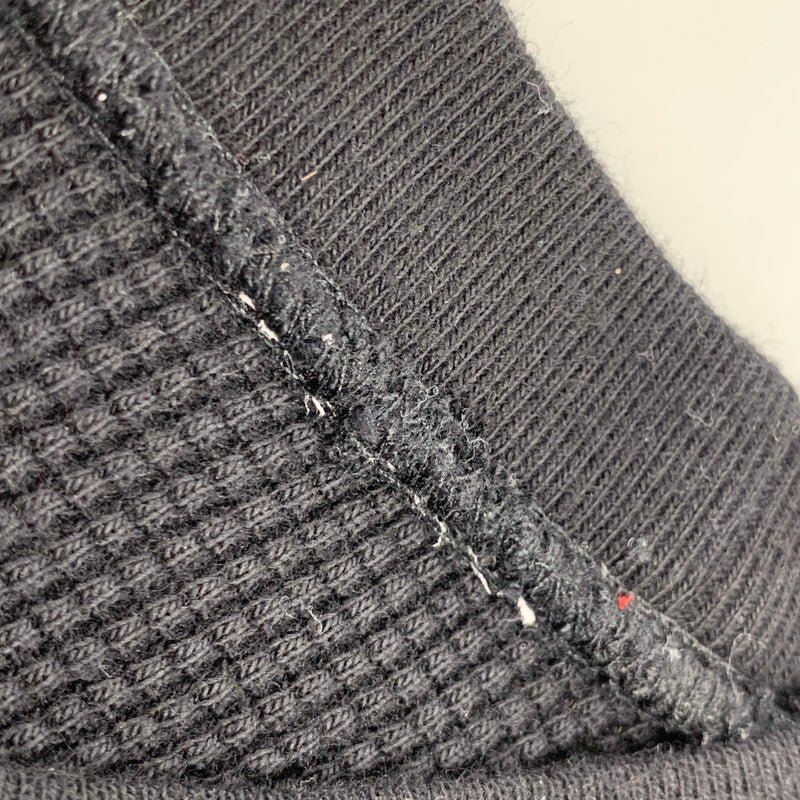 【中古品】【メンズ】 SUPREME シュプリーム 18AW PANEL STRIPE WAFFLE THERMAL パネル ストライプ ワッフル サーマル トップス 長袖 149-261027-ya-03-izu サイズ：M カラー：ブラック 万代Net店