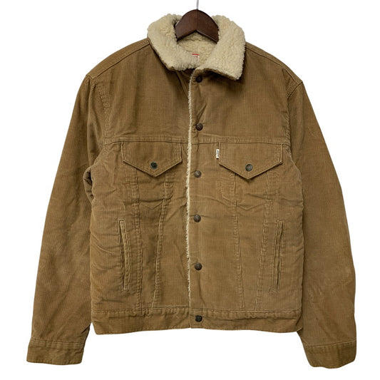 【中古品】【メンズ】 LEVI'S リーバイス 70'S 70608 CORDUROY BOA JACKET コーデュロイ ボア ジャケット アウター 146-261022-yn-01-izu サイズ：38 カラー：ブラウン 万代Net店