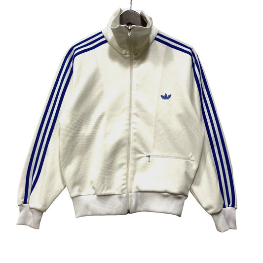 【中古品】【メンズ】 ADIDAS アディダス ADA-06F デサント製 TRACK JACKET トラック ジャケット アウター 146-261021-kh-13-izu サイズ：S カラー：ホワイト×ブルー 万代Net店