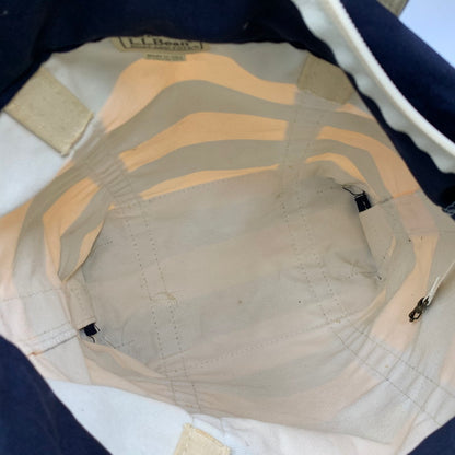 【中古品】【メンズ/レディース】 L.L.Bean エルエルビーン BOAT AND TOTE BAG ボート アンド トートバッグ USA製 188-261021-as-07-izu カラー：ネイビー×イエロー系 万代Net店