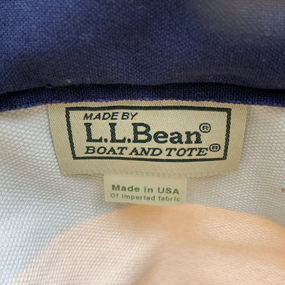 【中古品】【メンズ/レディース】 L.L.Bean エルエルビーン BOAT AND TOTE BAG ボート アンド トートバッグ USA製 188-261021-as-07-izu カラー：ネイビー×イエロー系 万代Net店