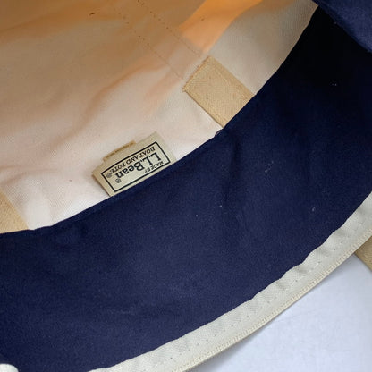 【中古品】【メンズ/レディース】 L.L.Bean エルエルビーン BOAT AND TOTE BAG ボート アンド トートバッグ USA製 188-261021-as-07-izu カラー：ネイビー×イエロー系 万代Net店