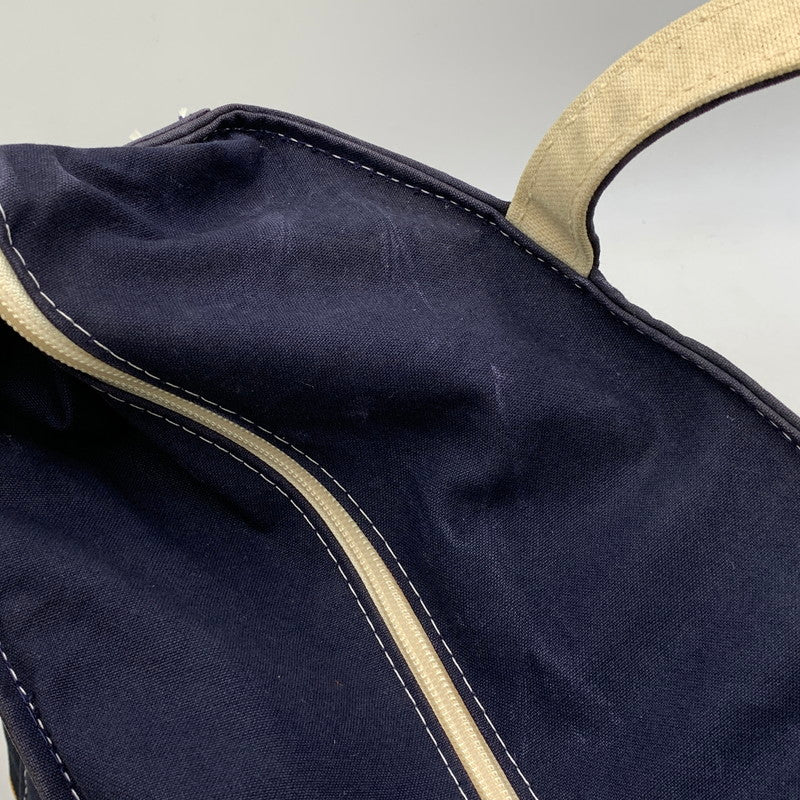 【中古品】【メンズ/レディース】 L.L.Bean エルエルビーン BOAT AND TOTE BAG ボート アンド トートバッグ USA製 188-261021-as-07-izu カラー：ネイビー×イエロー系 万代Net店