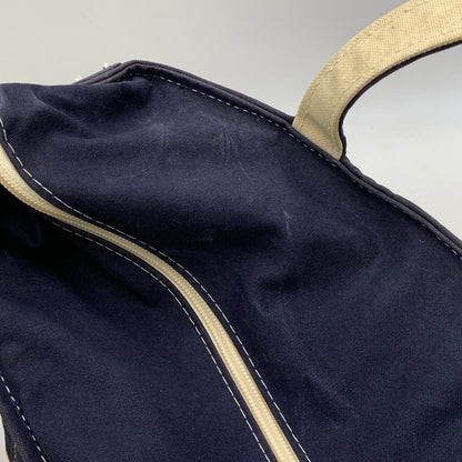 【中古品】【メンズ/レディース】 L.L.Bean エルエルビーン BOAT AND TOTE BAG ボート アンド トートバッグ USA製 188-261021-as-07-izu カラー：ネイビー×イエロー系 万代Net店